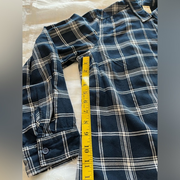 Faded Glory Womens XXL Blue/White Long Sleeve Plaid Shirt - Picture 7 of 15